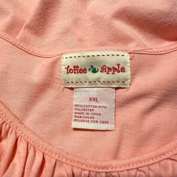 Toffee Apple XXL Bubble Gum Pink Ruched Cap Sleeve Flowing Top Flattering EUC - Picture 7 of 9